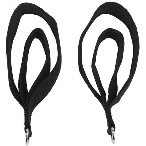 Lot de 2 sangles de Pilates antidérapantes et pratiques à double boucle pour l'entraînement à domicile. (1/5)