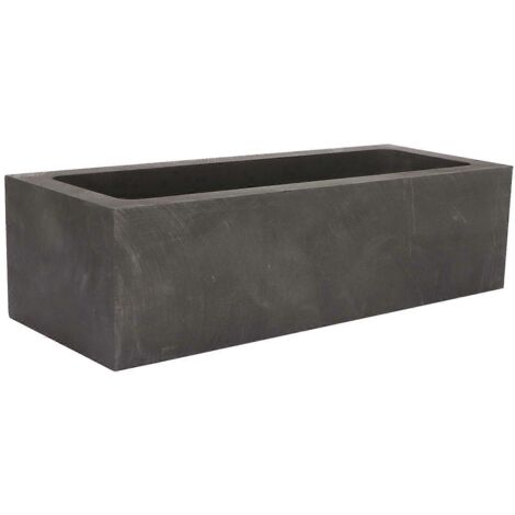 Moule rectangulaire en graphite haute pureté, stable thermiquement, pour la coulée de 5000 g d'or. (1/5)
