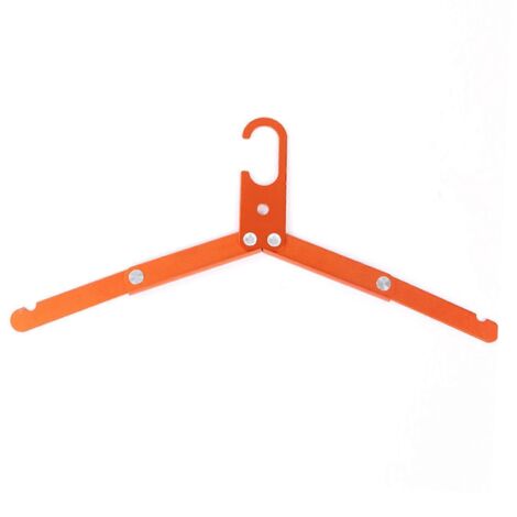 Cintre de voyage pliable en alliage d'aluminium haute résistance et léger, idéal pour la maison (orange). (1/5)