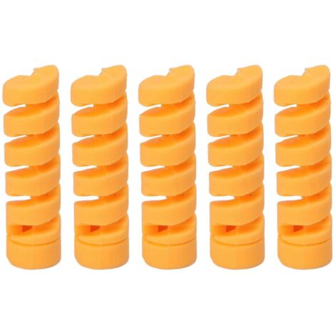 CANSUCC Lot de 5 manchons de protection en caoutchouc pour cadre de vélo, câbles de frein et de dérailleur, jaune (1/5)