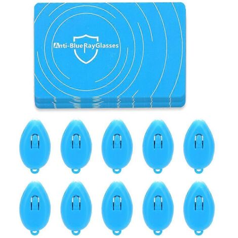 Lot de 10 cartes de test et de détection anti-lumière bleue professionnelles, carte génératrice de lumière bleue (1/5)