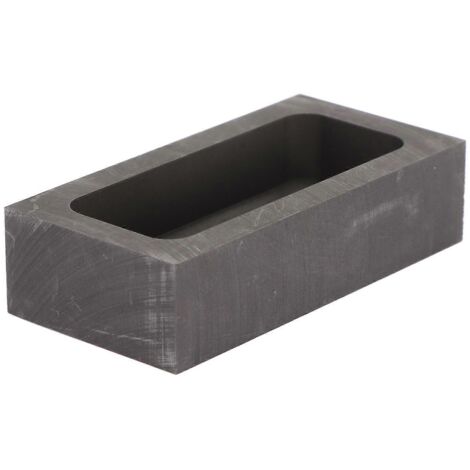 Moule à lingots de graphite rectangulaire pour le raffinage, la fusion et la coulée de métaux, la fabrication de bijoux, 10 ml (1/5)