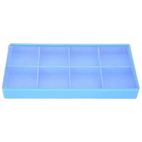 Boîte de rangement en plastique à 8 compartiments pour bijoux, outils et accessoires de montre (1/5)