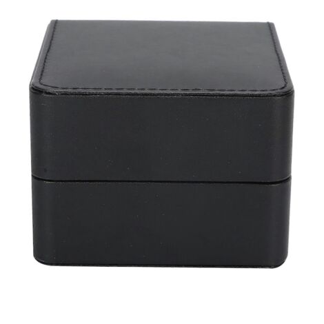 Coffret de rangement en cuir PU pour montres, colliers et bracelets, avec coussinet doux (noir) (1/5)