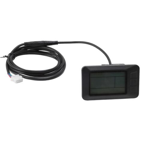 Compteur de vitesse étanche pour vélo électrique avec écran LCD, compatible avec les modèles KT Controller, 24 V, 36 V et 48 V, connecteur 5 broches et interface KT. (1/5)