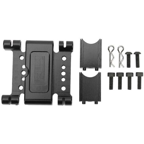 Plaque de fixation à différence moyenne 2024RC, en alliage d'aluminium usiné CNC, pièces RC remplaçables pour ARRMA 1/7 et 1/8, noir (1/5)