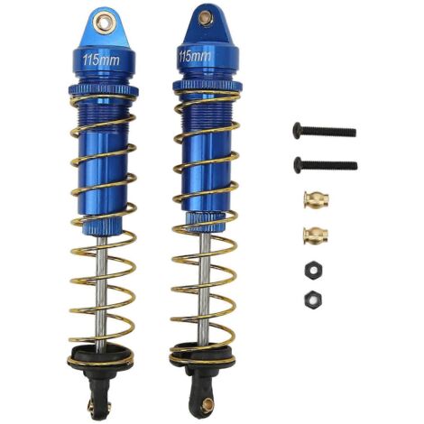 Kit d'amortisseurs RC à pression d'huile réglable avec ressorts pour Axial SCX10 90046 AXI03007 1/10 RC Crawler Car 115 mm Bleu foncé (1/5)