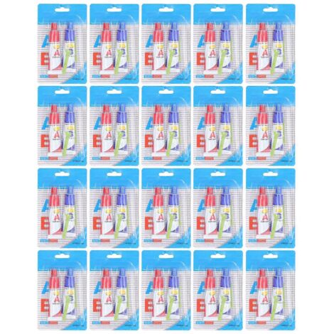 20 tubes de colle acrylique à séchage rapide et haute résistance pour la réparation de métaux, idéale pour les moteurs de voiture. (1/5)
