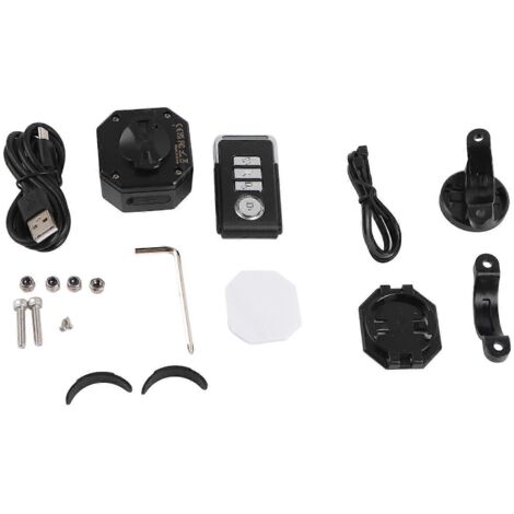Système d'alarme pour vélo 2024 avec télécommande sans fil USB-C, étanche, antivol et système d'alarme anti-vibration pour moto et scooter (1/5)