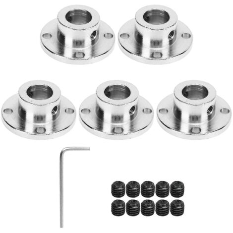 Lot de 5 raccords à bride rigides pour moteurs RC, axes et arbres de transmission (11 mm). (1/5)