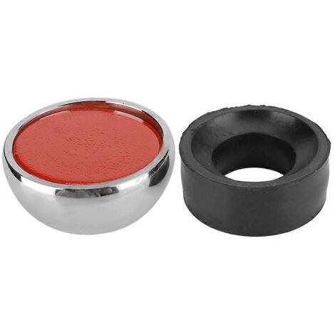 Outil plaqué or pour boule de laque en acier inoxydable, petite hémisphère micro-incrustée (1/5)