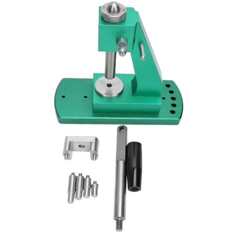 Machine à sertir les boîtiers de montres, outil de réparation, accessoire, corps de machine vert (1/5)