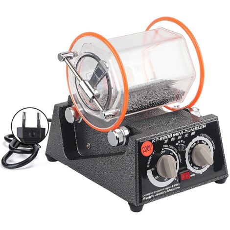 Machine à polir les bijoux, polisseuse à tambour rotatif pour bijoutiers, prise UE 220 V (1/5)