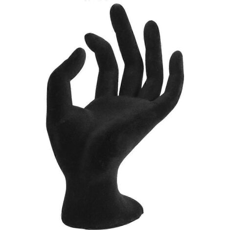Présentoir à bijoux noir avec logo OK (velours) (1/5)