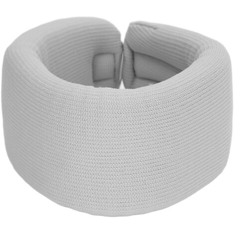 Orthèse cervicale grise en nylon et éponge haute élasticité, coussinet de soutien pour la nuque, conception ergonomique avec mentonnière, pour une utilisation à domicile, taille M (1/5)