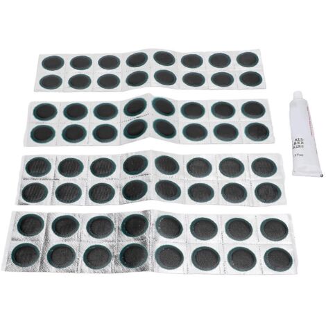 202464 pièces/ensemble de rustines rondes pour pneus de vélo, excellente résistance à la traction, pour la réparation des chambres à air de VTT. (1/5)