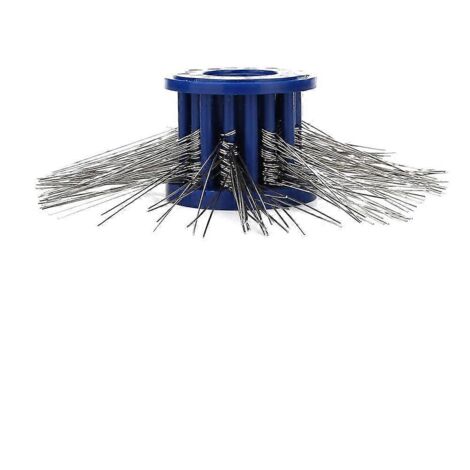 Brosses de polissage et de texturage en fil métallique pour la fabrication de bijoux, accessoire de traitement, bleues, 0,3 mm (1/5)
