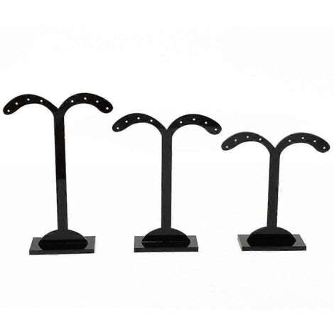 Présentoir à boucles d'oreilles en trois parties, support à bijoux, support à bijoux (branches) (1/5)