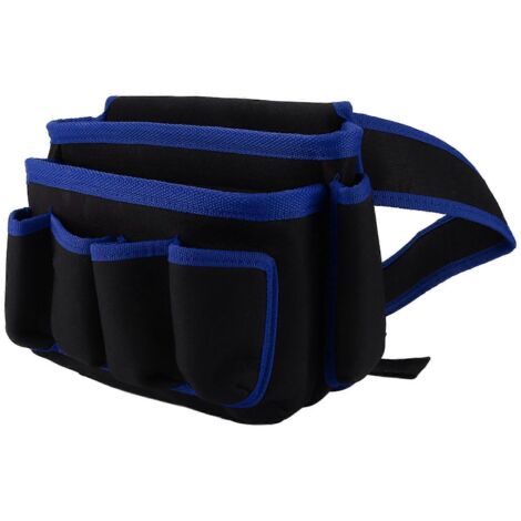 Sacoche à outils électriques multipoches, sac banane multifonctionnel et ajustable, ceinture porte-outils, Blue Edge (1/5)