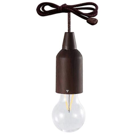 Lanterne suspendue portable à LED avec cordon, fonctionnant sur piles, pour la décoration intérieure et extérieure (camping, etc.). (1/5)