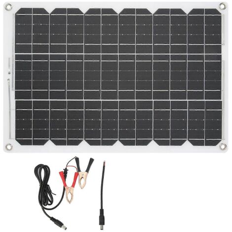 Kit de panneaux solaires monocristallins 2024, 18 W, 18 V, chargeur portable haute efficacité pour lampadaires solaires (1/5)