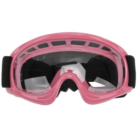 Lunettes de protection pour moto tout-terrain 2024 Kids, résistantes aux impacts et protection UV, idéales pour le vélo, le ski, le quad et les courses hors route (rose). (1/5)