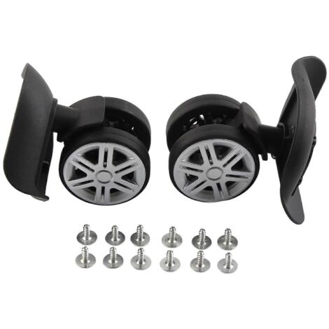 1 paire de roulettes de rechange silencieuses et pivotantes pour valise - Pièces de rechange (1/5)
