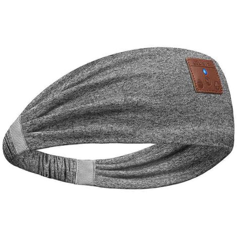 Écouteurs sans fil Bluetooth avec bandeau pour dormir, musique et haut-parleurs HD, idéaux pour les personnes dormant sur le côté, le sport, le jogging et le yoga. (1/5)