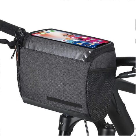 Sacoche de guidon 2024 pour vélo, 4,5 L, sac avant isotherme et isotherme, sac pour téléphone avec écran tactile, accessoires de cyclisme (1/5)