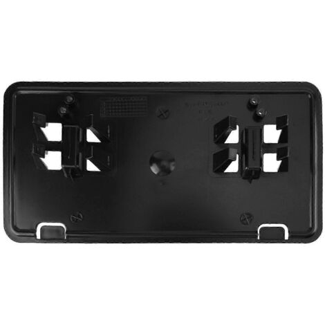 Support de plaque d'immatriculation avant noir pour pare-chocs, compatible avec les modèles 2018, 2019 et 2020 (JL3Z-17A3, noir). (1/5)
