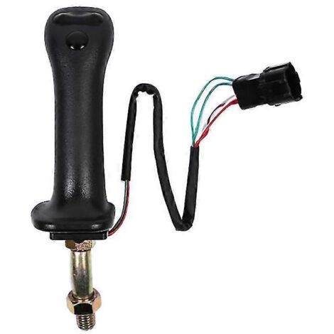 Ensemble joystick à 3 boutons pour pelle hydraulique Daewoo Doosan DH DX150 215 225 300 370-9C, couleur gauche, noir. (1/5)