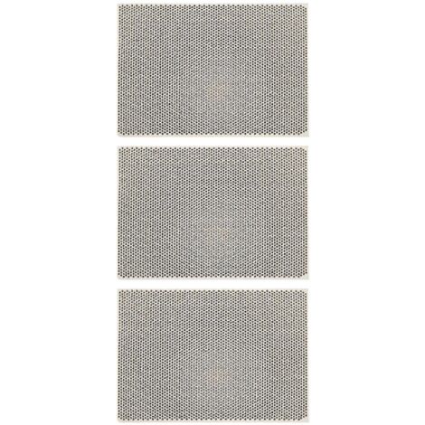 2024 Bebetter 3x Plaque chauffante en céramique alvéolée pour plaque de cuisson à gaz 135x95x13mm Neuf (1/5)