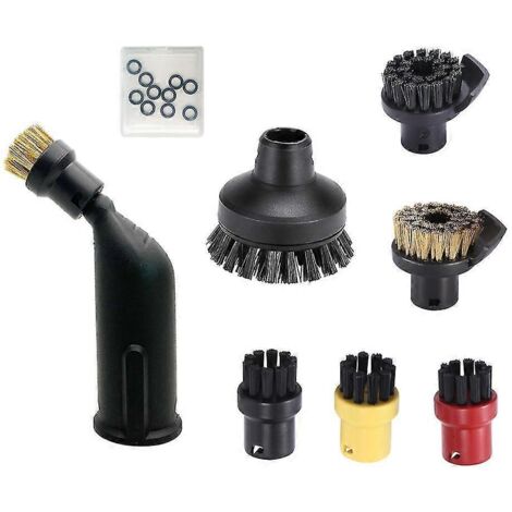 Rallonge de tube de buse d'arrosage pour moteur à vapeur, brosse plate pour série SC (SC2/SC3/SC4/SC5/SG4-2/SG4, noir) (1/5)
