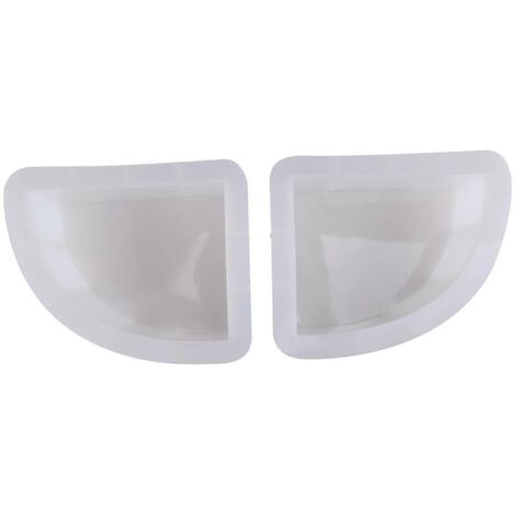 Lot de 2 grands moules en résine pour serre-livres, moule en silicone pour la conservation des fleurs, moule profond en époxy pour résine ArWhite (1/5)