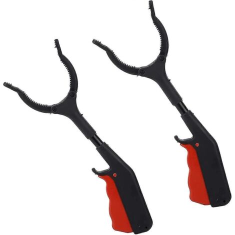 Lot de 2 pinces de préhension pour enfants de 30 cm, pince courte pour seniors, pince de jardin, pinces de ramassage, pinces hygiéniques (2024) (1/5)