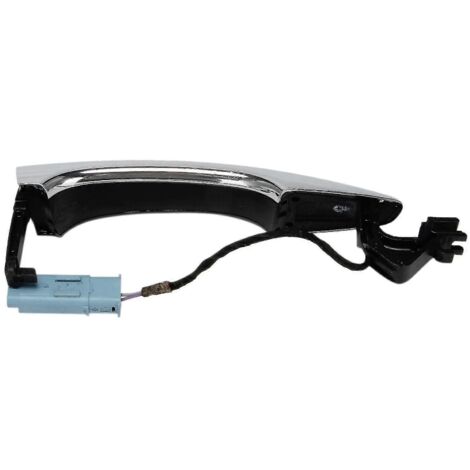 Poignée de porte extérieure avant et arrière gauche avec capteur de serrure pour BMW 508, 408, 308s, 4008, 5008 et C5, finition chrome noir. (1/5)
