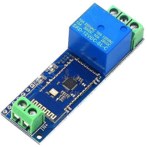 Module relais Bluetooth 12 V, interrupteur de télécommande Bluetooth, module Bluetooth IoT, relais téléphonique (1/5)
