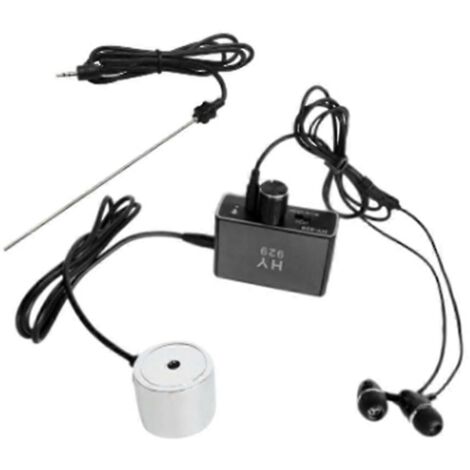 Kit de détection de fuites pour canalisations d'eau avec deux sondes, écouteurs et prises européennes (voir photo). (1/5)