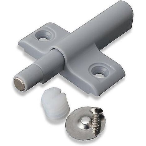 Lot de 15 amortisseurs de porte gris, amortisseurs à fermeture douce pour portes et tiroirs de placards de cuisine, avec vis. (1/5)