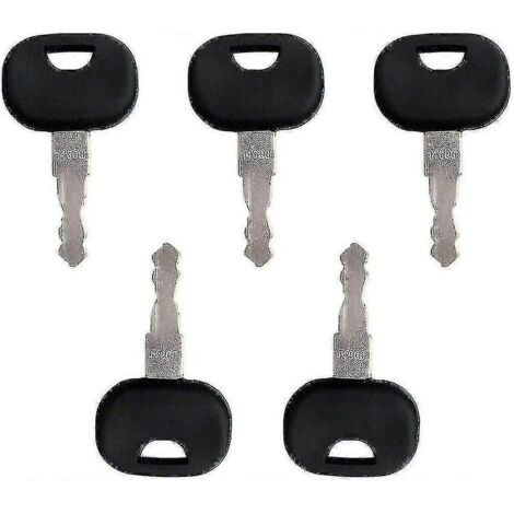 Clé 2024 14603, lot de 10 clés de rechange pour allumage, compatibles avec les engins Fendt, Claas, Liebherr, Zetteleyer, Deutz, Manitou, New Holland, pelles hydrauliques, chargeuses, etc. (1/5)