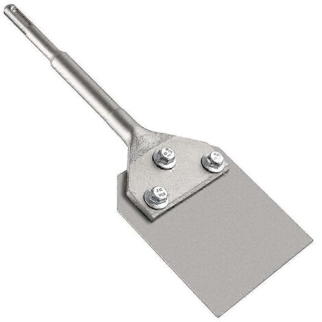 Ciseau à décaper SDS Plus pour sols et murs, 10 cm (4 pouces), compatible avec les marteaux SDS-Plus HammerSilver. (1/5)