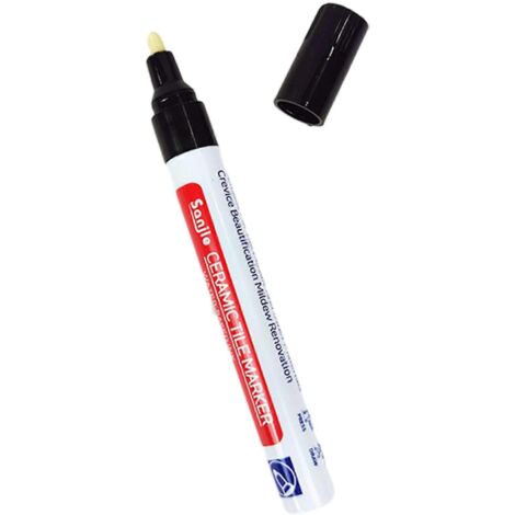 Stylo de remplissage de joints étanche pour carrelage - Accessoire léger pour la restauration des murs et sols carrelés - Noir (1/5)