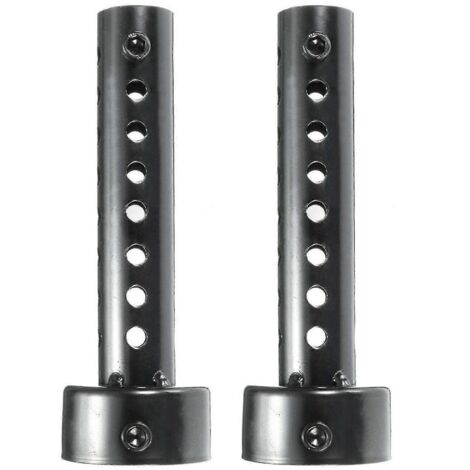 Pot d'échappement universel noir 48 mm pour moto, silencieux, chicane, réducteur de bruit (lot de 2) (1/5)