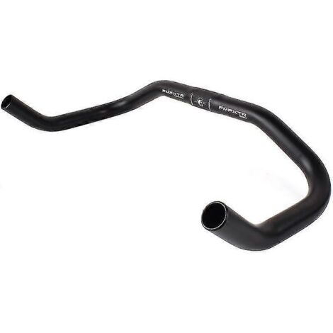 Guidon de vélo Bullhorn en alliage d'aluminium, diamètre 25,4 mm, longueur 390 mm, pour vélo de route à pignon fixe, noir. (1/5)
