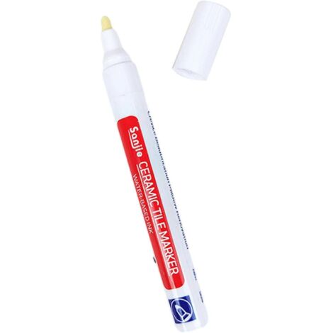 Stylo de remplissage de joints étanche pour carrelage, accessoire de remplissage léger pour la restauration des murs et sols carrelés (blanc). (1/5)