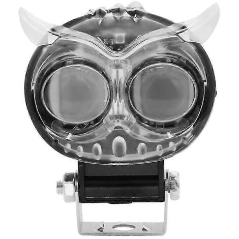 Projecteur LED à lentille colorée, feu antibrouillard auxiliaire, double lentille, pour moto, camion, voiture, noir (1/5)