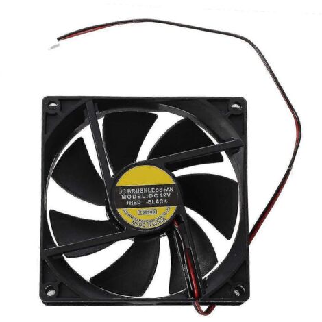 Ventilateur long 2024 en plastique noir 9025 90 x 90 x 25 mm CC 12 V 0,25 A (1/4)