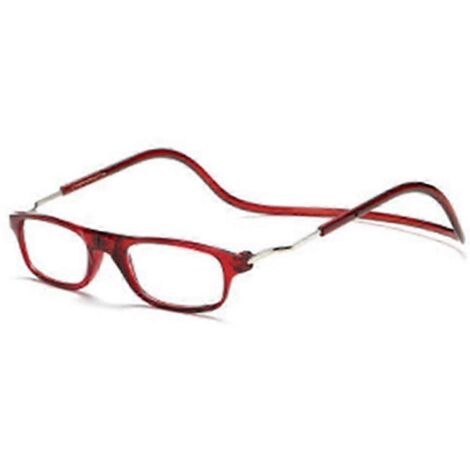 Lunettes de lecture magnétiques pliables pour hommes et femmes, à fermeture avant et à porter autour du cou - Bordeaux - 400 (1/5)