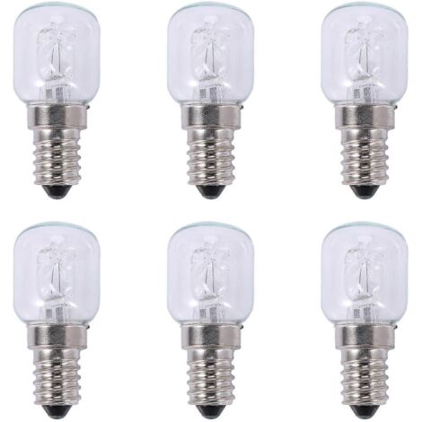 Ampoule halogène haute température 500 degrés 25 W (2024 x 6 x E14) pour four à bulles, culot E14, 250 V, ampoule quartz 25 W (1/5)