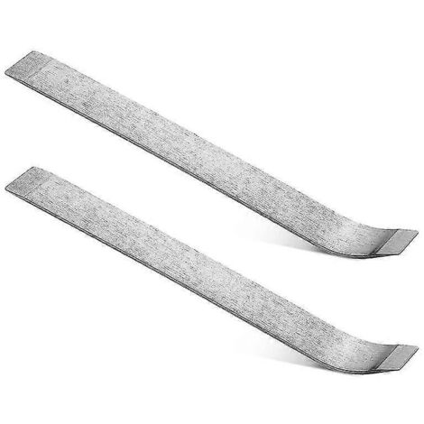 Outil de démontage de panneau (2 pièces) - Cale pour tôle - Outil automobile - Pied-de-biche - Outil décoratif - Argent (1/5)